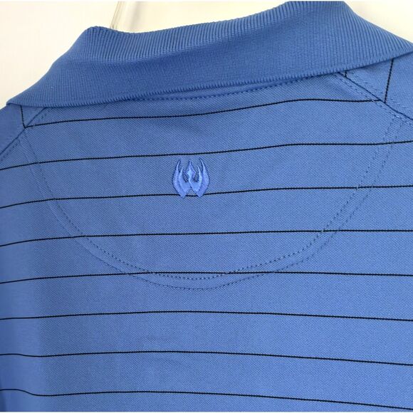 BLACKHAWK Men's Short Sleeve Pinstripe Performance Polo Golf Outdoors Size XXL - Picture 7 of 7